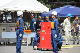 令和元年度自衛消防訓練審査会女子隊優勝男子隊準優勝